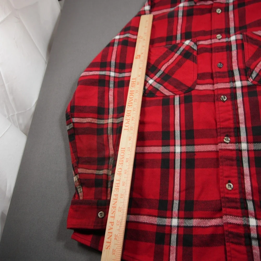 VTG Bay Big Mac Heavyweight Plaid Flannel Men's Shirt XL Logger Cabin Outdoor